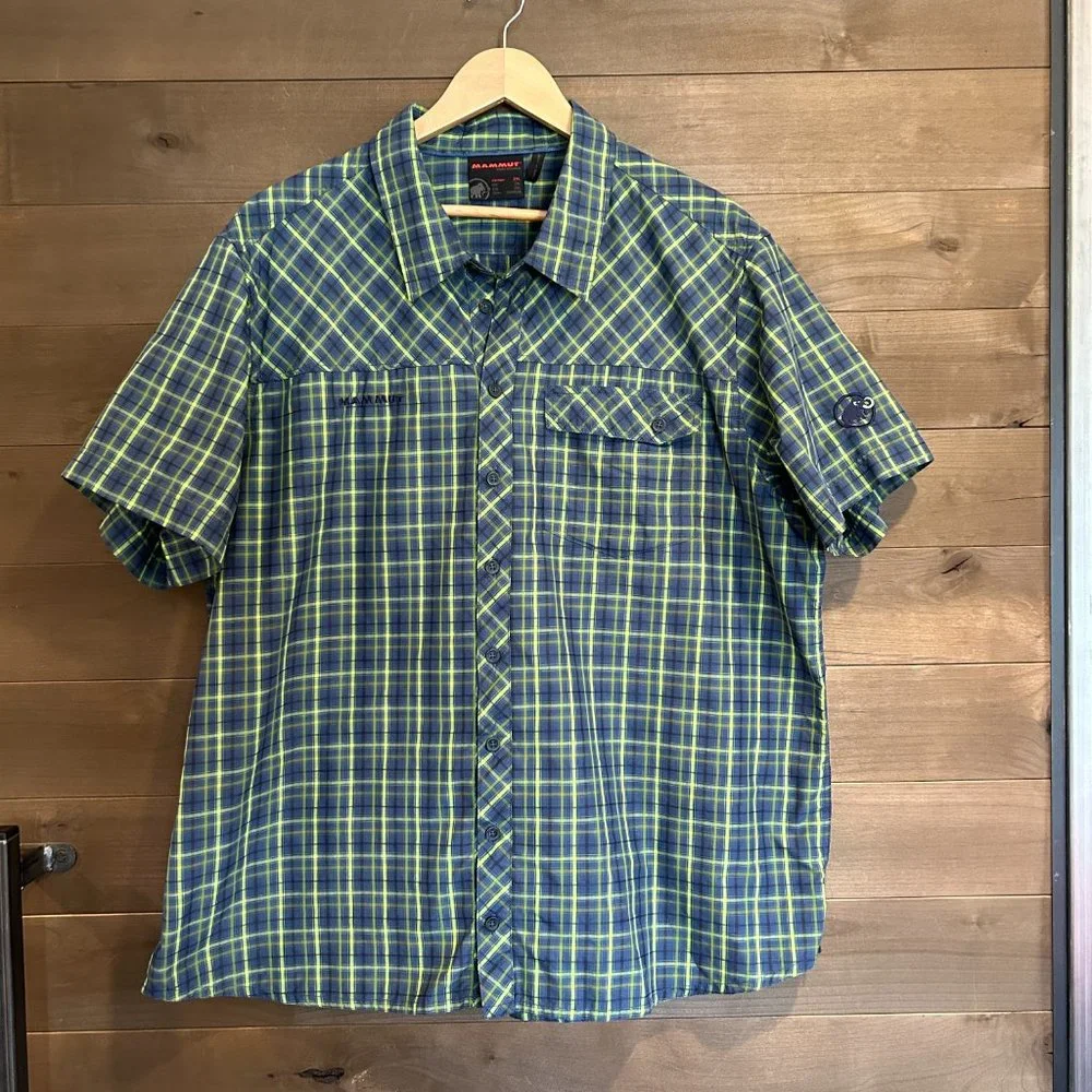 MAMMUT REI Asko Button Down Lighweight Hike Bike Travel Shirt - Picture 1 of 4